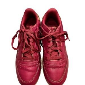 Reebok 5 Girl's Classic Leather Tennis Shoe Twisted Berry Athletic Sneaker